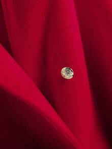 GlowEve Women's Elegant Solid Color Knotted Collar Faux Fur Cuff Warm Overcoat, Autumn/Winter