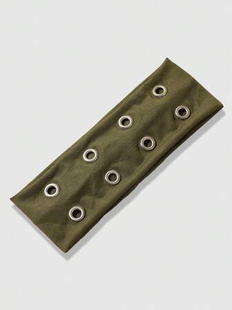 Grunge Punk 3pcs Y2K Fashion Perforated Wide Headbands, Suitable For Streetwear, Casual Wear And Outings Hair Band Turban Headband Sweatband