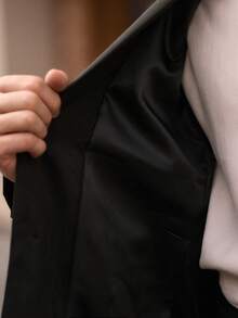 HIMLAND Men's Fashion Long Sleeve Lapel Neck Business Casual Suit Set Men Casual Suit Mens Office Wear Mens Casual Suits Slim Slim Fit Party Wear For Men European Style Clothes Men