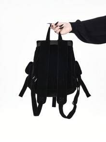 ROMWE Fairycore Women Fashion Backpacks - Black - View 5
