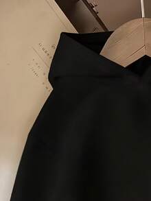 少女蝴蝶装饰休闲舒适保暖连帽卫衣，冬季款式，适合上学、外出、日常穿着，时尚卫衣 - 黑色 - 查看 4