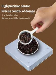 Teckwe [ The Best Gift ][ With Timer ][Waterproof]1 Pc Multifunctional Kitchen Electronic Scale Digital Coffee Scale, High Precision Kitchen Cooking Scale, Italian Handheld Coffee Scale - Black - View 4