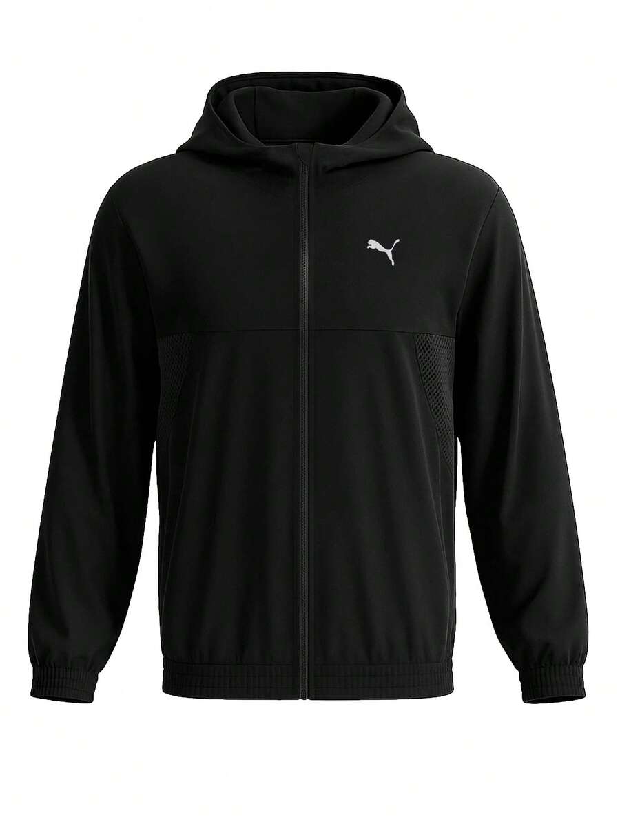 Puma Men Full Zip Jacket Black - Black - View 1
