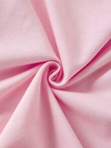 My Little Pony X SHEIN 小女孩卡通可爱粉色小马、彩虹、爱心印花荷叶袖卫衣，秋冬款