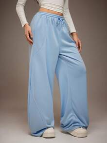 少女宽松弧形腿运动裤，休闲时尚百搭运动裤，适合跳舞、上学、健身