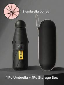 Mini Popular Multi-Color Folding Portable Mini Pocket Umbrella Multifunction UV Protection Folding Umbrella Portable UPF50+ Sun Protection Umbrella For Daily For Outdoor Adventure Travel Sports Beach Picnic Camping - Beige - View 20