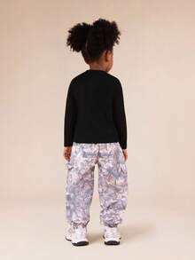 SUMWON Future Icon Long Sleeve Crew Neck Co-Ord Set With Marble Print Joggers For Spring Summer - Multicolor - View 2