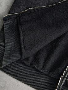 PAVTROS Men's Street-Style Washed Gothic Sweatshirt, Casual Everyday Wear, Boyfriend/Husband Gift, Anniversary Gift, Fashion Mens Cotton Hoodie Washed Black Hoodie Black Zip Up Hoodie Men Street Wear Hoodie Hoodie Jacket With Zipper