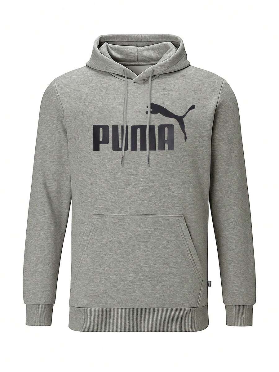 Puma Essentials Men's Hoodies Grey - Grey - View 1