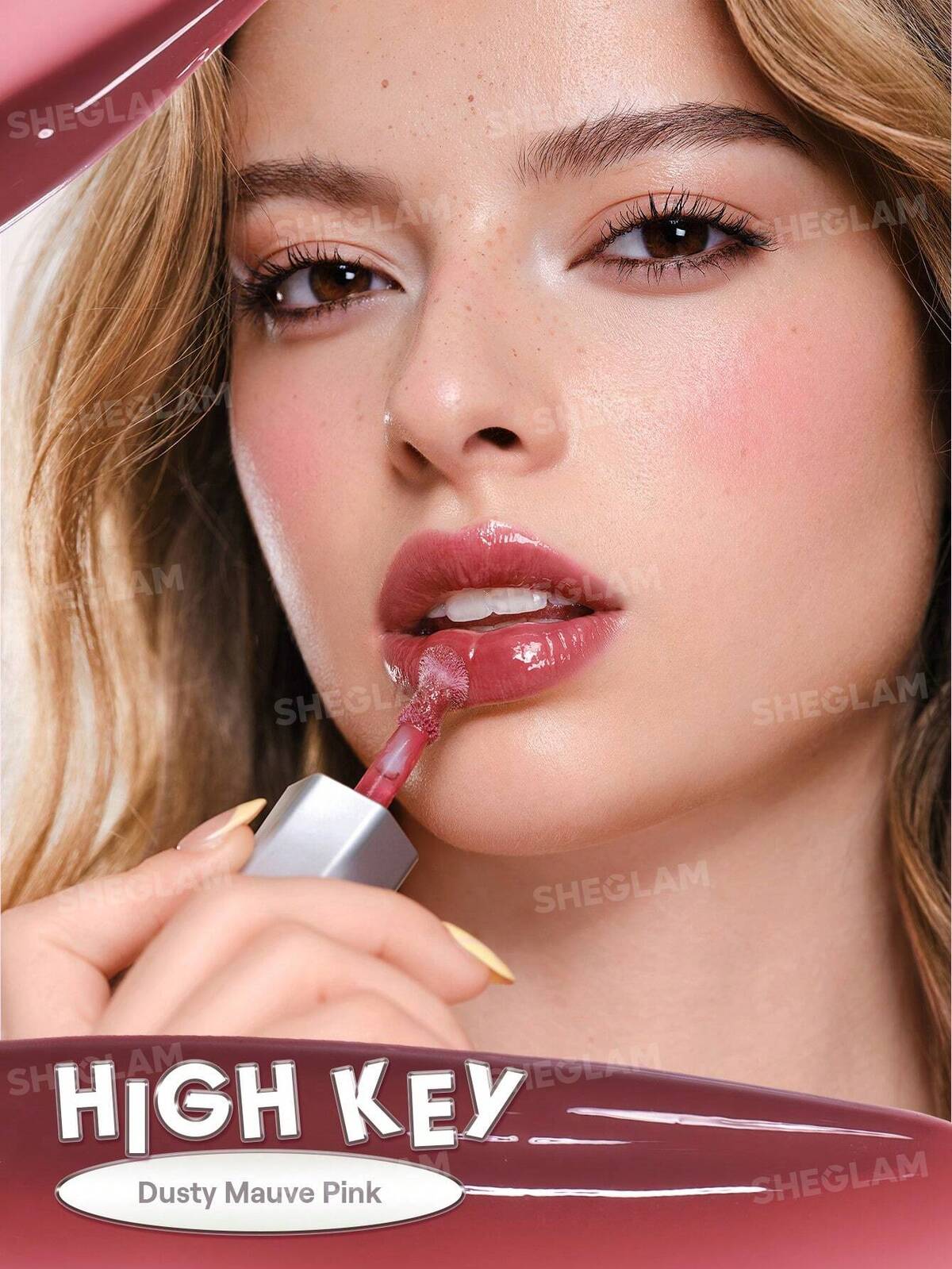 Glass Lock Air Gloss-High Key Brand Beauty Makeup Face Paint Cosmetic For Women Girls Perfect For Fall Winter Ideal For Y2K Fancy Fashion Suitable For Birthday Christmas Present Party Ready Best Color