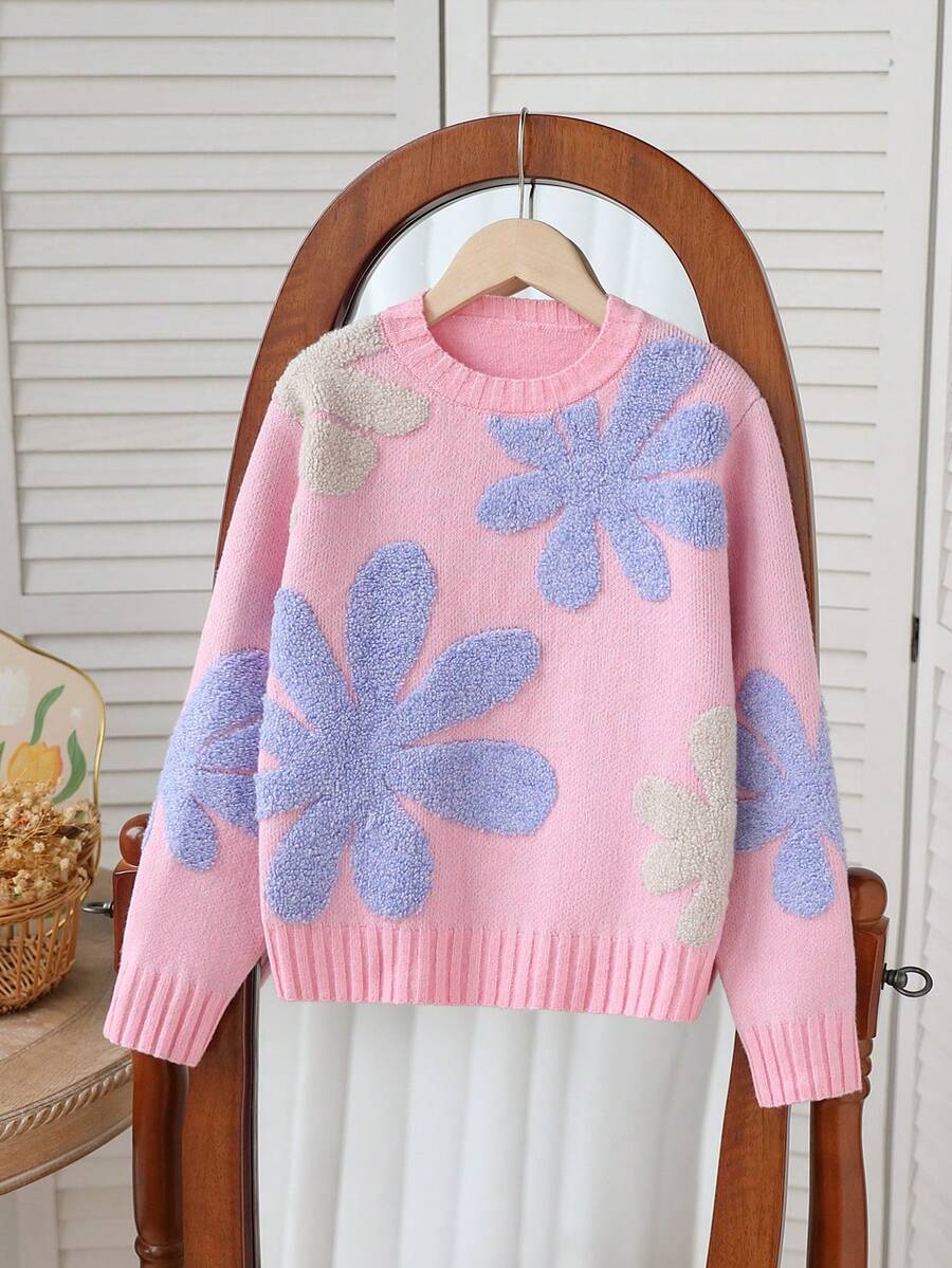 SHEIN 女童超大款碎花图案毛衣,3D立体花朵装饰针织套头衫,女童秋冬服装,粉色碎花针织毛衣,粉色芙蓉花毛衣,儿童女童毛衣,青少年女童套头毛衣,青少年女童秋冬服装,青少年女童度假针织粉色芙蓉花青少年亲子套装,针织女童秋冬服装,儿童冬季毛衣,青少年女童毛衣,针织毛衣,长袖上衣,青少年女童毛衣,青少年女童毛衣,儿童冬季毛衣,针织毛衣,女童长款毛衣,秋季毛衣,儿童女童秋冬服装,儿童套头毛衣,女童套头毛衣,女士毛衣,圆领毛衣,麻花针织毛衣,粉色芙蓉花针织青少年女童毛衣,女童秋冬毛衣,青少年套头毛衣 - 淺粉色 - 查看 1