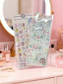 SHEIN 3D Cute Stickers - Cartoon Hot Dog Sushi Bubble Stickers, Kawaii Mini Fluffy 3D Reusable Puffy Sticker Scrapbooking Planner Diary Notebook Laptop Phone Case Decor (Solid Product) - Multicolor - View 14