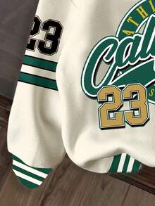 加州男童休闲宽松舒适日常针织长袖卫衣，适合秋冬季穿着 - 彩色 - 查看 6