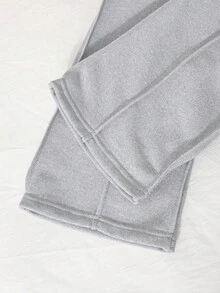 Sparklyn Tween Girl Bow Print Hooded Zip-Up Sweatshirt And Casual Pants Set, Outfit Sets, Full Outfit Set, Clothes Set, Grey Girls Outfit, Girl Outfit Set - Multicolor - View 3