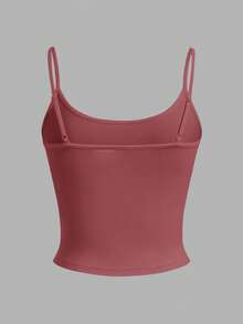 SHEIN EZwear 4件套女士休闲简约露脐吊带背心套装 - 彩色 - 查看 10