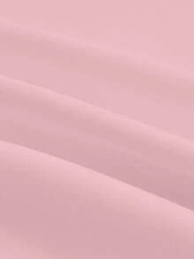 SHEIN EZwear 粉色小马印花休闲裤，女士款，适合夏季和度假穿着。 - 粉色 - 查看 7