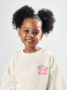 SUMWON Girls Athletic Club Number 23 Sweatshirt Pants Co-Ord Set Long Sleeve Crew Neck Casual Wear Vacation - Pink - View 7