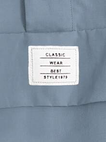 Manfinity NXTstreet 宽松男士字母拼接细节连帽夹克 浅蓝色夹克 男士连帽衫 休闲蓝色男士上衣 男士连帽衬衫 浅蓝色连帽衫 - 淺藍色 - 查看 3