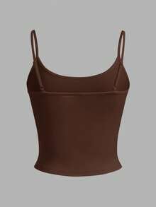 SHEIN EZwear 4件套女士休闲简约露脐吊带背心套装 - 彩色 - 查看 6