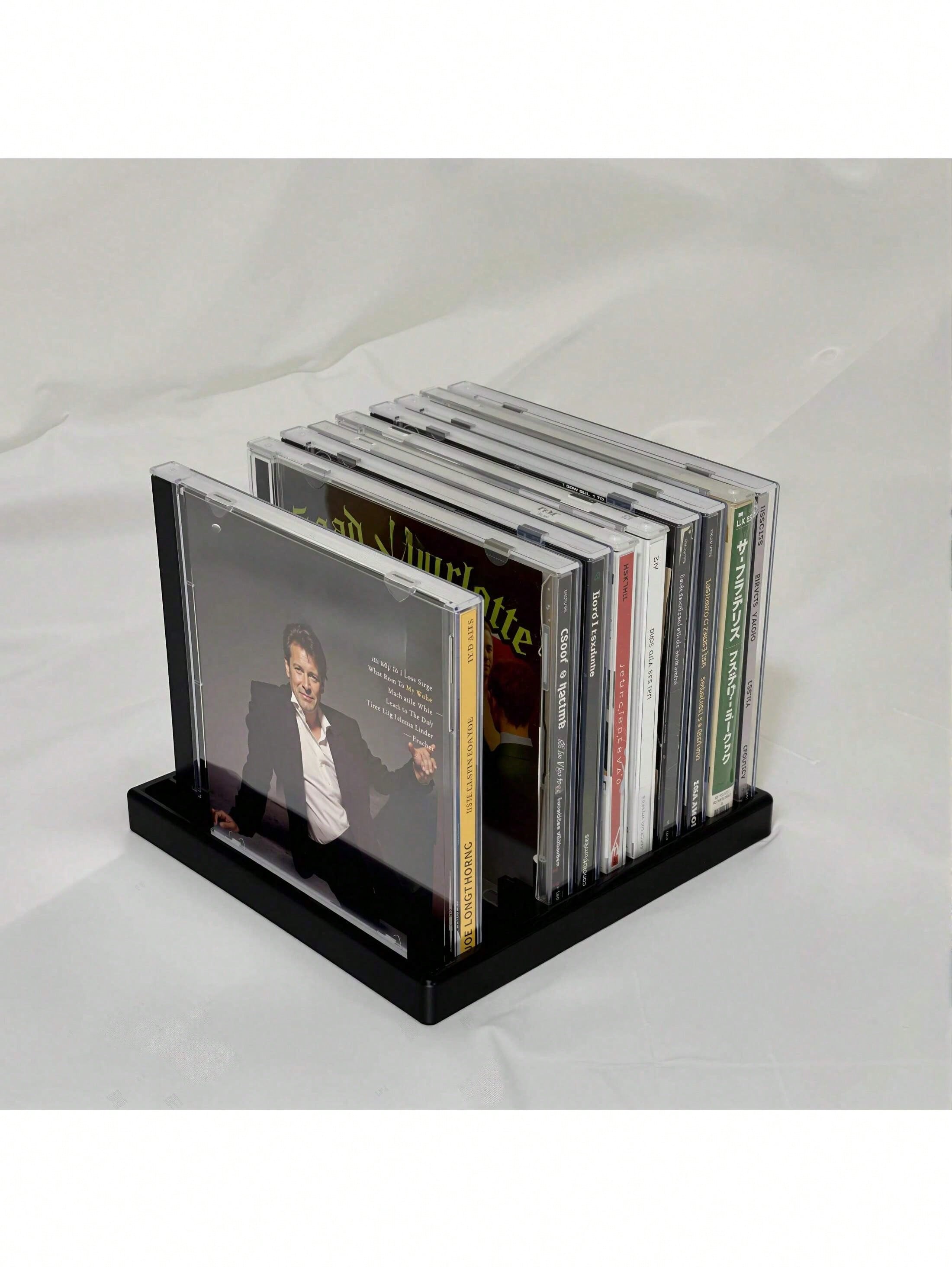 رف تخزين الأقراص المضغوطة/أقراص الفيديو الرقمية بط...