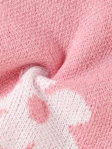 Sparklyn 少女时尚甜美针织高领毛衣搭配休闲裤，适合居家、外出、聚会、返校等场合。 - 粉色 - 查看 8