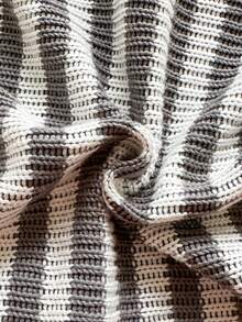 Vintaside Kids 男婴牛仔T恤套装（2件套），黑白条纹绒面面料，春、秋、冬三季保暖，乡村风格，时尚休闲 - 黑與白 - 查看 5