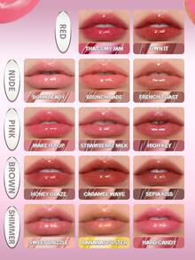 SHEGLAM Glass Lock Air Gloss-Hard Candy Lip Combo Brand Beauty Makeup Face Paint Cosmetic For Women Girls Perfect For Winter Spring Ideal For Y2K Fancy Fashion Suitable For Birthday Gift Party Ready Best Color - Hard Candy - View 8