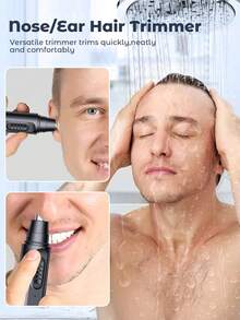 Teckwe Electric Nose Trimmer, USB Rechargeable Trimmer For Nose And Ear Hair, Nose Hair Shaver For Women And Men,Painless Eyebrow And Facial Hair Removal Device Battery Capacity 500mAh