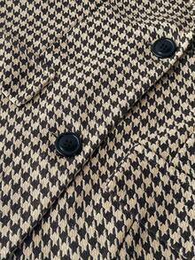 Franclia 优雅千鸟格西装外套和棕色百褶裙套装，秋冬 - 彩色 - 查看 7