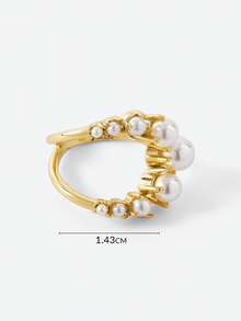 Opalesca Pearl Ring,Outfits,Old Money,Beaded,Wedding/Bridal Accessories,Fairycore/Fairy,Pearl,Flower,Fall/Autumn/Winter,For Mom/Women/Girl/Mother,Elegant,Premium