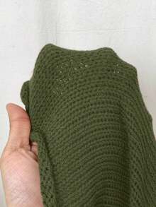 EgrlEra Women's Casual Star Pattern Sweater, Autumn - Army Green - View 5