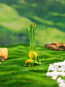 Zazumi Cottage Core Frosch Deko Harzfigur mit ausdrucksstarkem Gesicht, Weihnachtskamin Regal Dekoration im skandinavischen Stil, skurriles Geschenkidee für Herbst Winter Feiertage, Strumpffüller