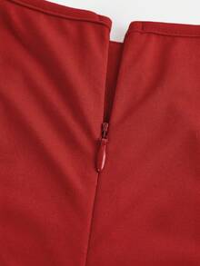 Firerie Kids Firerie Kids 少女休闲圆领无袖侧褶皱扎染修身连衣裙，适合情人节、派对、节日、约会、聚会等场合。 - 紅色 - 查看 5