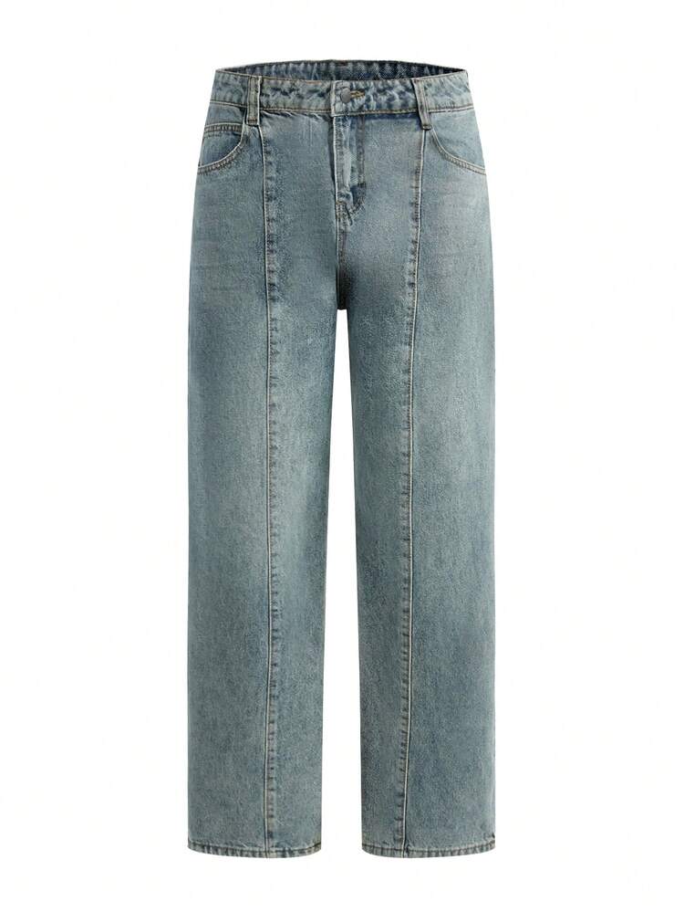 Wide Leg Carpenter Jeans With Utility Pockets