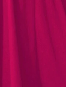 SHEIN Clasi Áo khoác ngoài tay lửng màu trơn hai hàng khuy thời trang thanh lịch - Màu Hồng Tươi - Xem 7