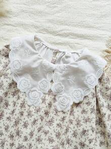 Vintaside Kids 少女休闲碎花刺绣领连衣裙，秋季款 - 彩色 - 查看 7