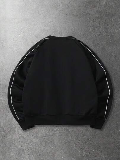 Sweat-shirt à imprimé graphique unisexe, style de rue décontracté, Sweat-shirt court pour l'automne/l'hiver