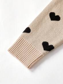 SHEIN Babygirl Casual Leopard Print Knitted Cardigan, Versatile For Autumn/Winter Bow Baby Clothes Baby Knitwear Baby Clothes Girl Toddler Cardigan Baby Sweater Cardigan - Multicolor - View 7