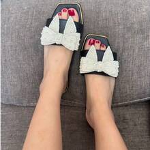 SANDALIAS PARA DAMA, SUPR COMODAS Y BONITAS, COLORES Y TALLAS DISPONIBLES - Blanco y Negro - Ver 1
