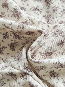 Vintaside Kids 少女休闲碎花刺绣领连衣裙，秋季款 - 彩色 - 查看 3