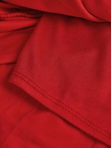 Firerie Kids Firerie Kids 少女休闲圆领无袖侧褶皱扎染修身连衣裙，适合情人节、派对、节日、约会、聚会等场合。 - 紅色 - 查看 7