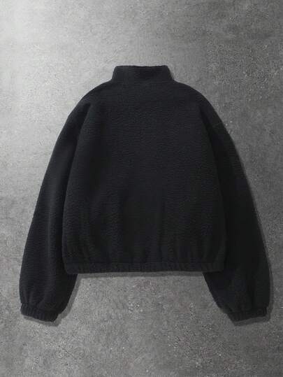 Street Life Veste matelassée avec broderie anglaise, style court, convient pour l'automne/l'hiver