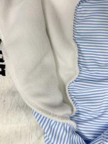 Women's Casual School Style Letter Print 2 In 1 Shirt Collar Sweatshirt, Autumn/Winter - Grey - View 7