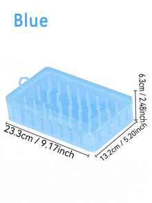 SHEIN Portabobine di filo, scatola di stoccaggio per cucito trasparente, organizer per fili da ricamo, per cucito e filati da ricamo domestici, organizer da tavolo