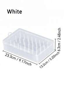 SHEIN Portabobine di filo, scatola di stoccaggio per cucito trasparente, organizer per fili da ricamo, per cucito e filati da ricamo domestici, organizer da tavolo