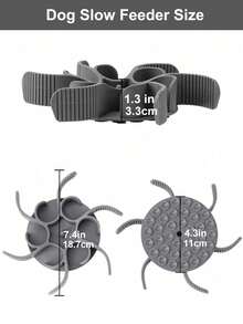 狗狗慢食器狗碗硅胶螺旋狗食碗喂食器插入物减缓进食速度，适合大中小型犬，完美搭配不锈钢玻璃陶瓷狗碗