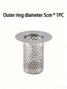 1 件浴室不锈钢水槽过滤器头发收集器淋浴排水浴缸排水盖水槽浴缸排水塞家用浴室装饰夏季