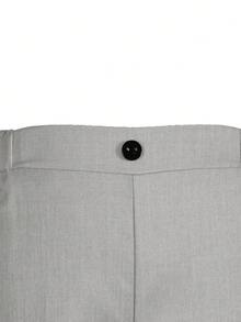 SHEIN Tween Boy Gentleman 2 Pieces Set: Minimalist Blazer Jacket + Trousers + Necktie, Formal Outfit For Birthday Party, Wedding, Graduation, Anniversary Celebration