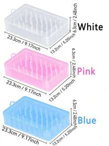 SHEIN Portabobine di filo, scatola di stoccaggio per cucito trasparente, organizer per fili da ricamo, per cucito e filati da ricamo domestici, organizer da tavolo