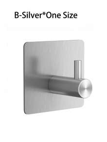 2个装黑色粘性毛巾钩防水自粘式淋浴墙钩不锈钢粘性挂钩浴室厨房客厅露营重型粘性挂钩家居浴室装饰浴室收纳夏季